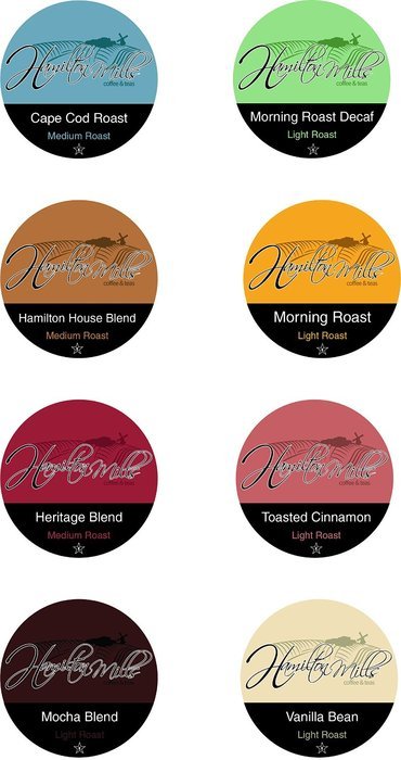 Hamilton Mills Variety Pack, Single-Cup coffee for Keurig K-Cup Brewers, 40 Count