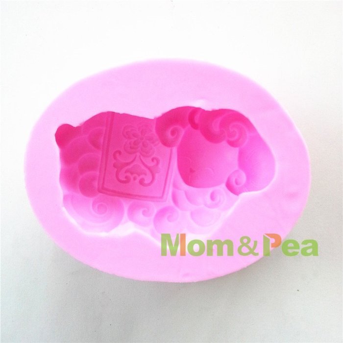 Mom&pea 0618 Zodiac Sheep Shaped Silicone Mould for Fondant Cake Sugar Paste Cake Decoration 3d Cake Toppers Mold... N3