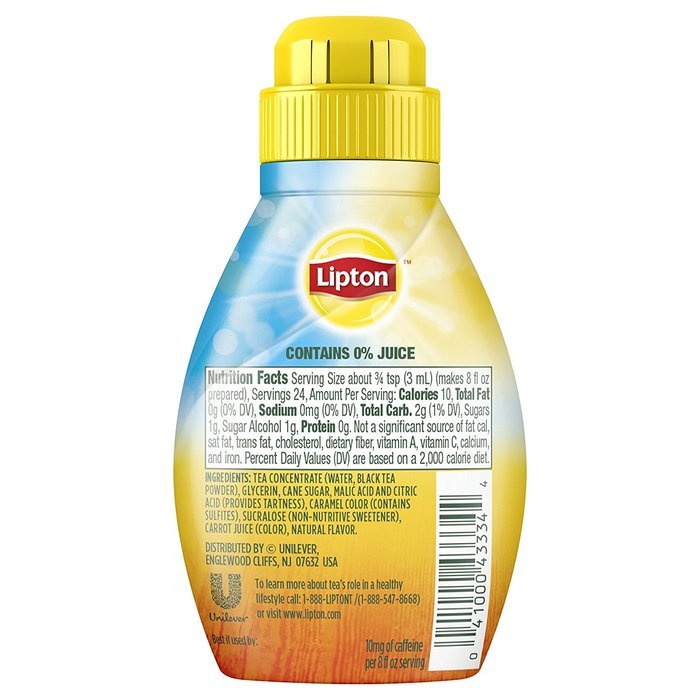 Lipton Liquid Iced Tea Mix, Lemon, 2.43 Ounce N2