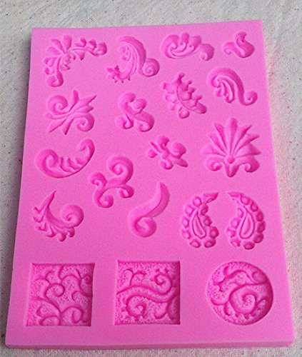 Design 465 Mini Relief Cake Surrounding Decoration, Silicone Mold , Chocolate Mold,Sugar Mold,Cake Decoration... N4