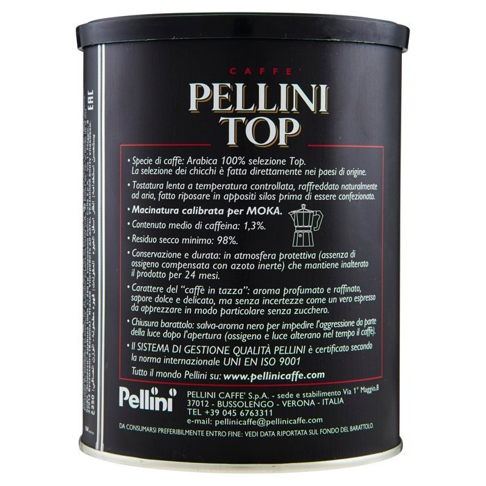 Pellini Top Tin Ground - 250 grams N5