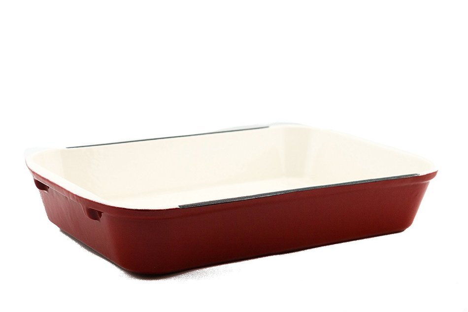 Useful. UH-CI197 Cast Iron Enameled 14-Inch Roasting Lasagna Pan N4