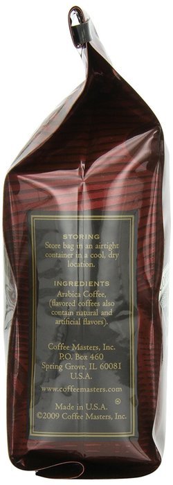 Coffee Masters Flavored Coffee, Caramel Kiss, Ground, 12-Ounce Bags (Pack of 4) N3