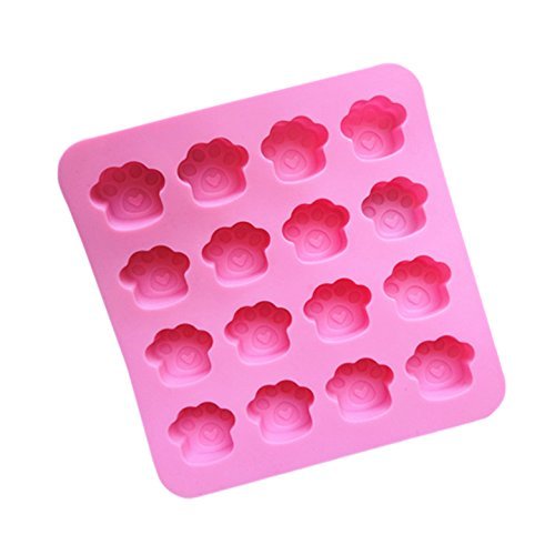 16 Footprints Silicone Cake Mold Pan 6.2"x6.1"x0.78" Color At Random N2