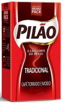 Coffee Rost and Ground - Caf&eacute; Torrado e Mo&iacute;do - Pilao 17.60oz. (500g) - GLUTEN-FREE - (PACK OF 06)