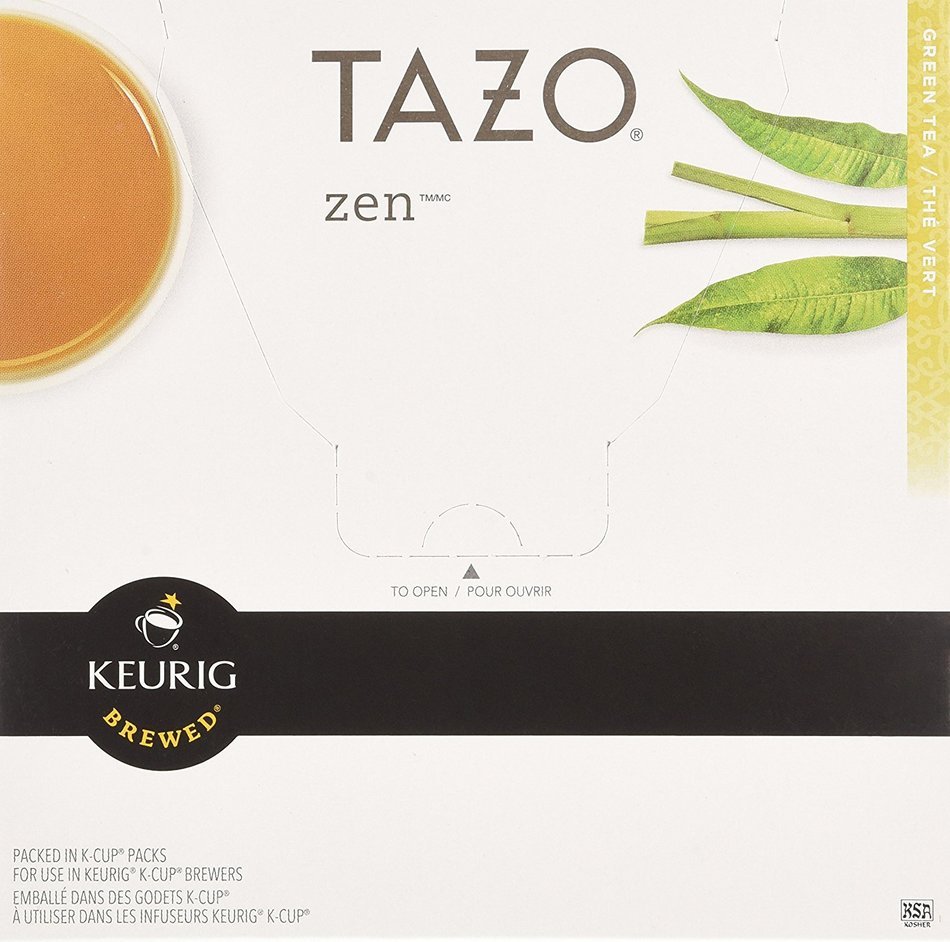 Starbucks Tazo Tea * Zen * Green Tea, 3 Boxes of 16 K-Cups for Keurig Brewers, (48 Total count) N4
