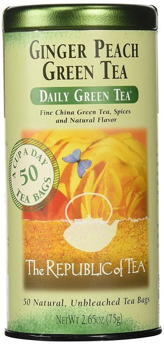 The Republic of Tea, Ginger Peach Green Tea, 50-Count