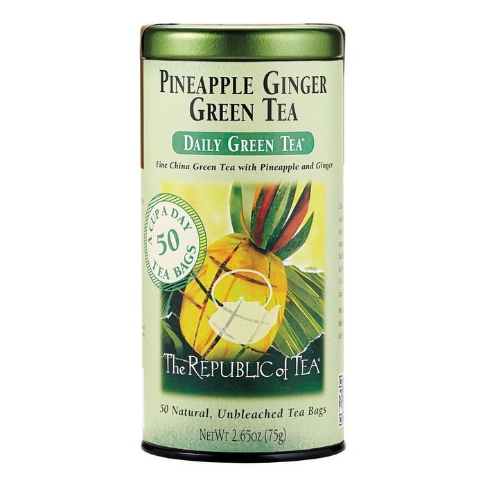 The Republic of Tea, Ginger Peach Green Tea, 50-Count N3