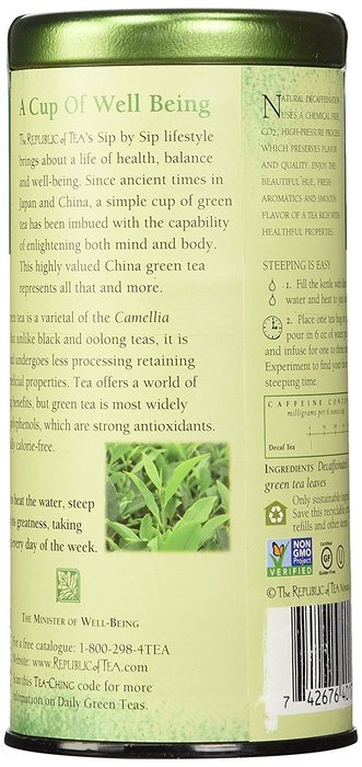 The Republic of Tea, Ginger Peach Green Tea, 50-Count N6