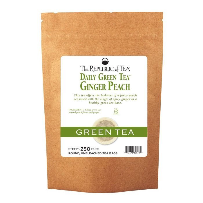 The Republic of Tea, Ginger Peach Green Tea, 50-Count N13