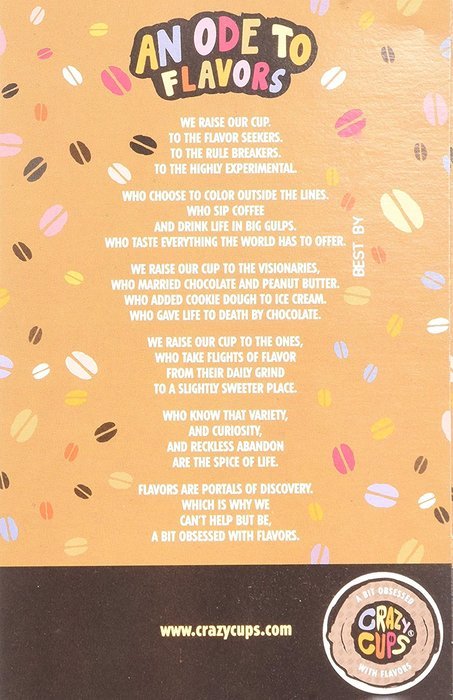 Crazy Cups Flavored Coffee, Decaf Death By Chocolate, Single Serve Cups For Keurig K Cup Brewers, 22 Count N3