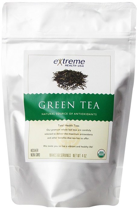 Extreme Health Organic Green Tea, Loose Leaf, 4 Ounce Bags