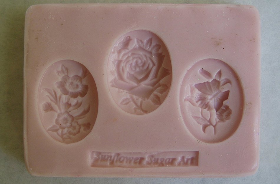 Baroque Flower Trio Silicone Mold N2