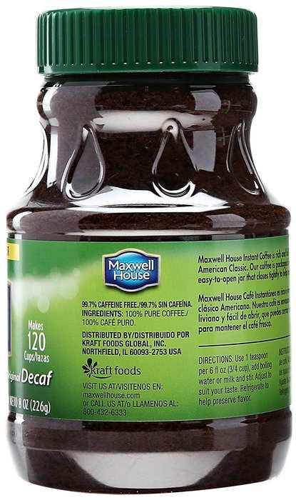 Maxwell House Instant Decaf - 8 Ounces N4
