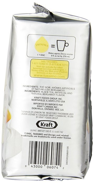 Twinings Chai Tea Latte, T-Discs for Tassimo Coffeemakers, 8 Count Packages, (pack of 5) (Package May Vary) N13