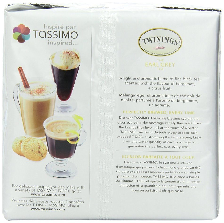 Twinings Chai Tea Latte, T-Discs for Tassimo Coffeemakers, 8 Count Packages, (pack of 5) (Package May Vary) N27
