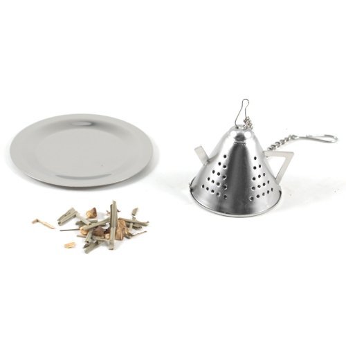 Tea Kettle Infuser with Caddy Stainless Steel pot