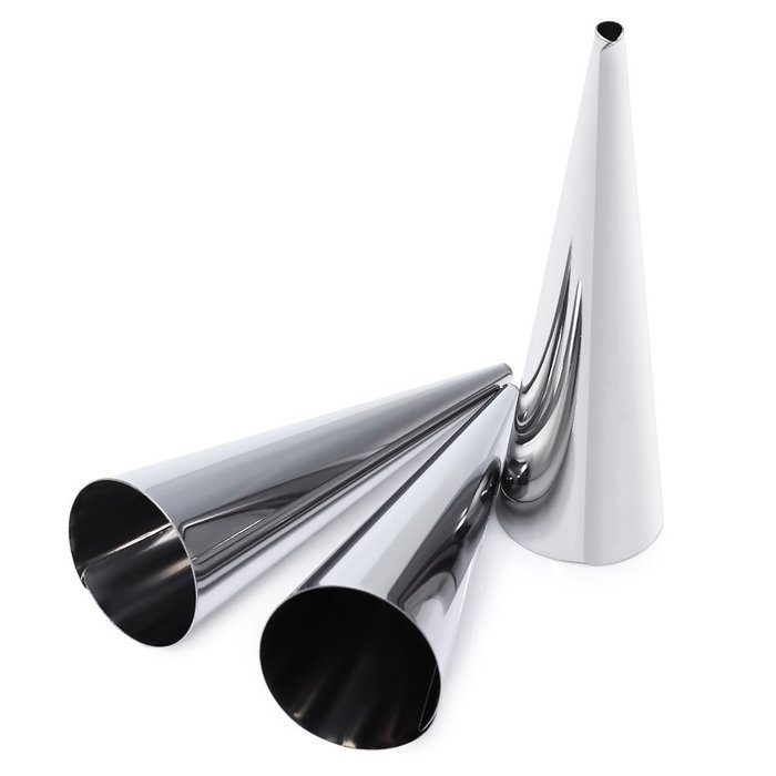 Lautechco 3pcs/lot Stainless Steel Spiral Tube Anode Baked Croissants DIY Essential Horn Baking Mold Pastry Tools... N5