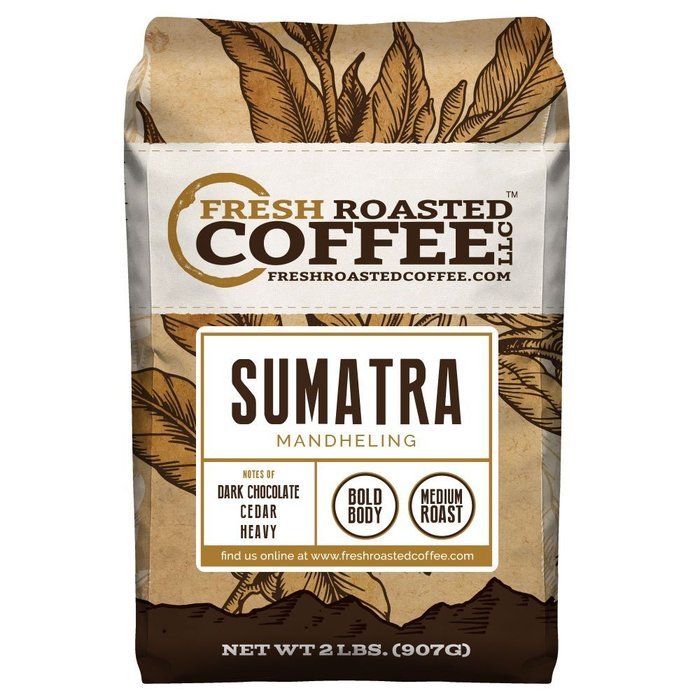 Sumatra Mandheling, Whole Bean, Fresh Roasted Coffee LLC (2 lb.)