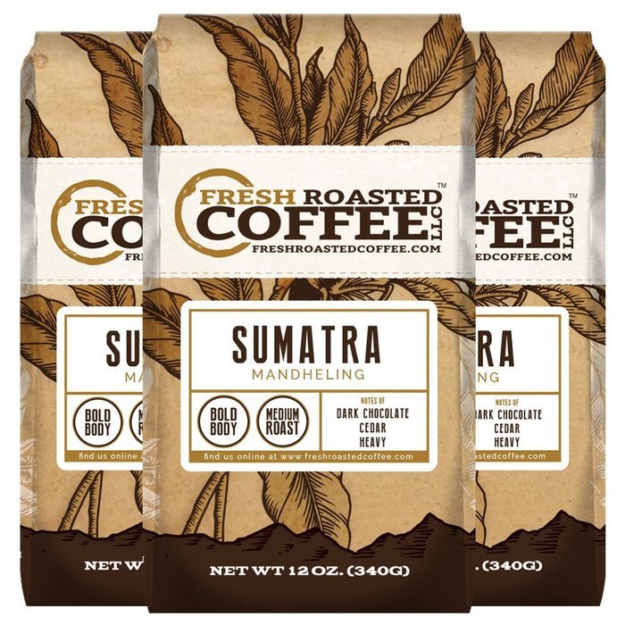 Sumatra Mandheling, Whole Bean, Fresh Roasted Coffee LLC (2 lb.) N3