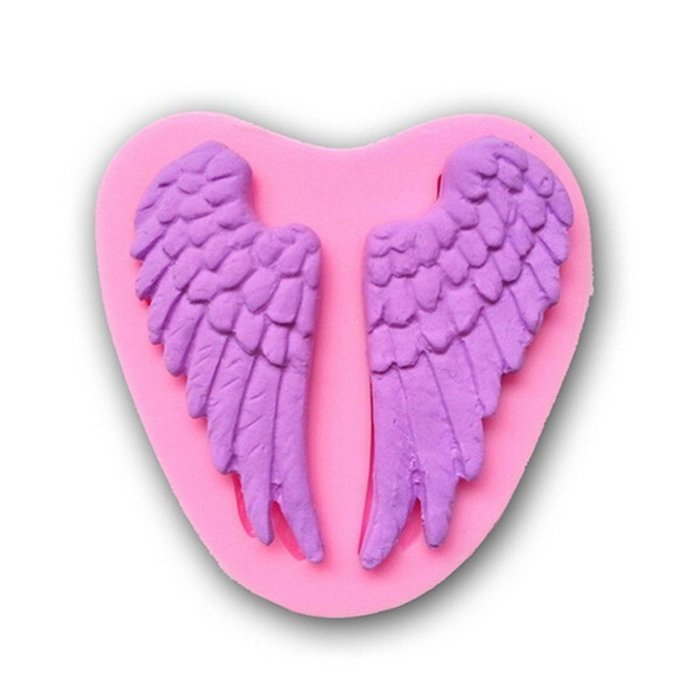 Bhbuy Angel Wing Soft Silicone Fondant Decorating Fondant Cake Decoration Mold Mould