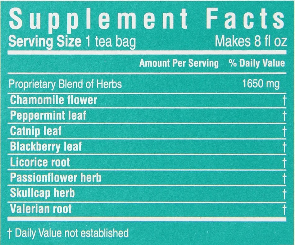 Triple Leaf Tea, Relaxing, 20 Tea Bags (Pack of 6) N5