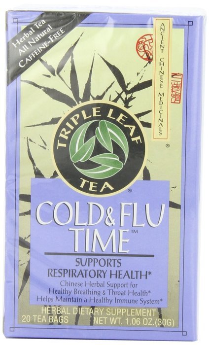 Triple Leaf Tea, Cold & Flu Time, 20 Tea Bags (Pack of 6)