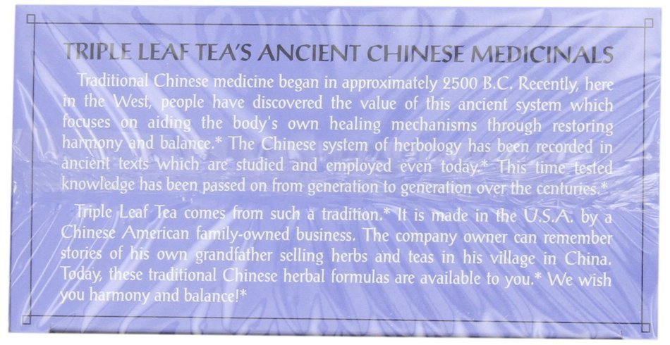 Triple Leaf Tea, Cold & Flu Time, 20 Tea Bags (Pack of 6) N4