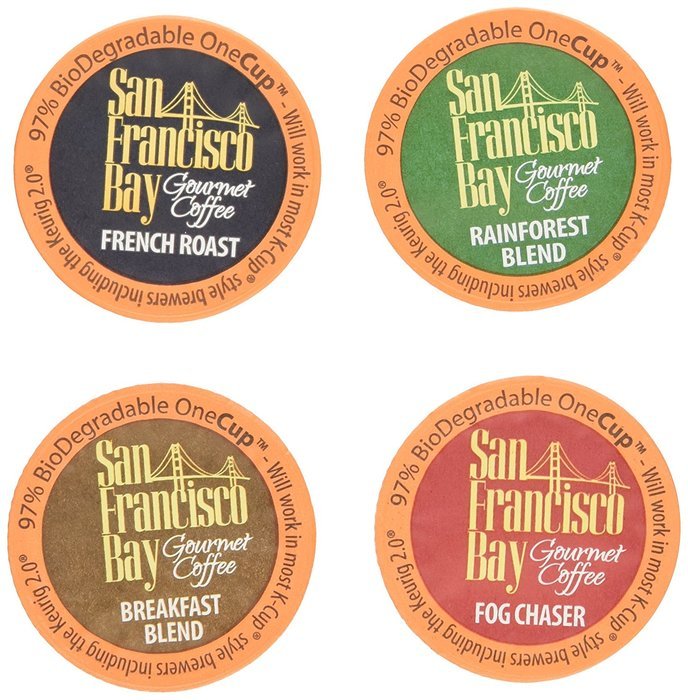 40 Count - San Francisco Bay OneCup Variety Pack (4 Flavors, 10 OneCups of Each Flavor)