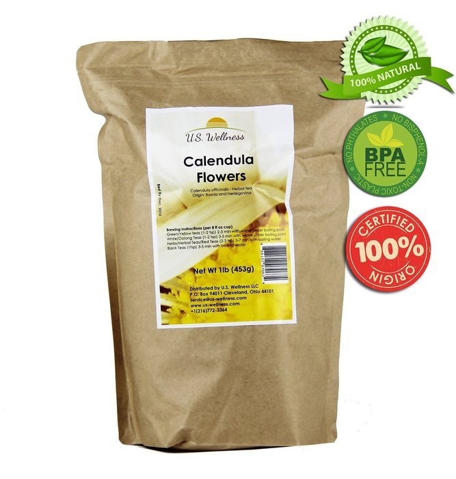 Chamomile Tea 100% CERTIFIED Organic (USDA seal) Chamomile Flowers Herbal Tea (Matricaria chamomilla) in 1 lb... N38