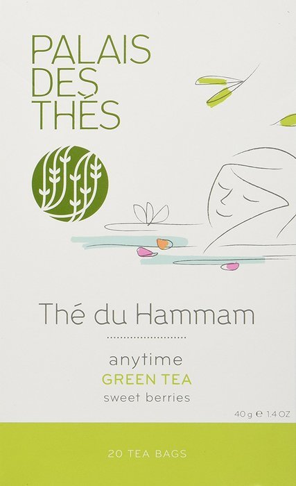 Palais des Th&eacute;s Th&eacute; de Hammam Green Tea with Sweet Berries, 20 Tea Bags (40g/1.4oz) N2