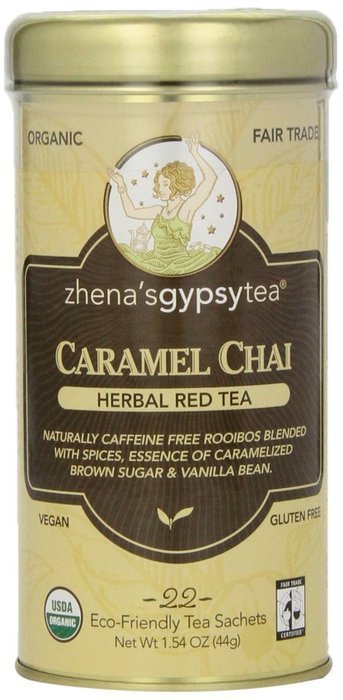 Zhena's Gypsy Chai Red Tea, Caramel, 22 Count