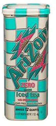 AriZona Sugar Free Lemon Iced Tea Mix, Each Tub Makes 2 Quarts, 6 Count