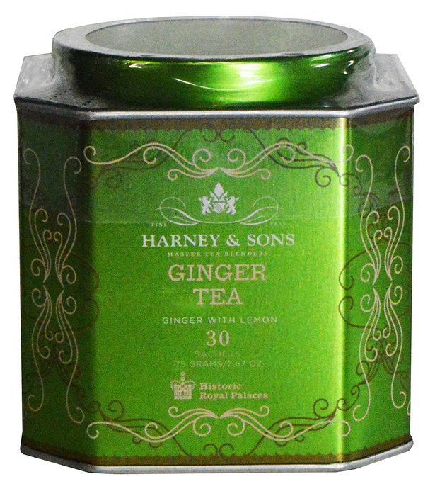 Harney & Sons Herbal Ginger Tea with Lemon Tin 30 Sachets