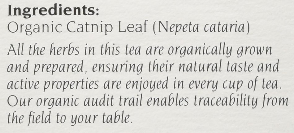 Celebration Herbals Organic Catnip Leaf and Blossom Tea Caffeine Free -- 24 Herbal Tea Bags N5