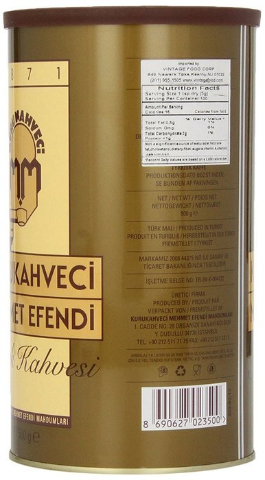 Mehmet Efendi Turkish Coffee, 500-Gram Can