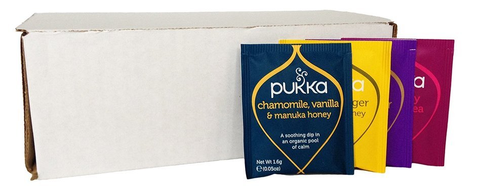 Pukka Tea Organic Variety Pack with 20 Flavors, 2 of Each (40 Count), Includes The Curated Pantry Gift Tag N3