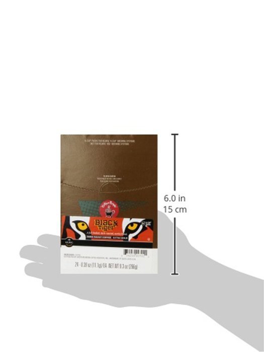 Coffee People Black Tiger Dark Roast K-Cup Portion Pack for Keurig Brewers, 24- Count