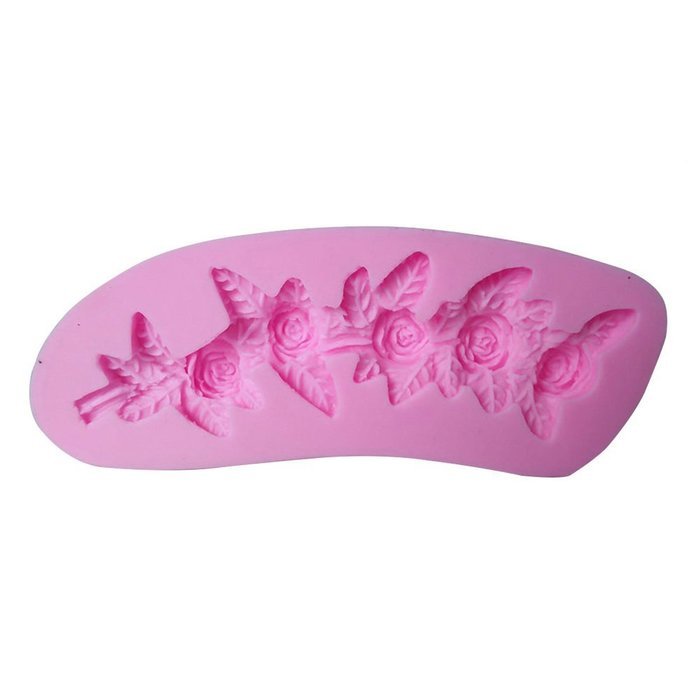 Click Down Rose Flower Sculpting Silicone Sugar Resin Craft DIY Moulds Cake Decorating Fondant Mold
