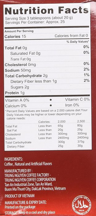 Trung Nguyen Gourmet Blend, 17.6 Oz (Pack of 2) N2