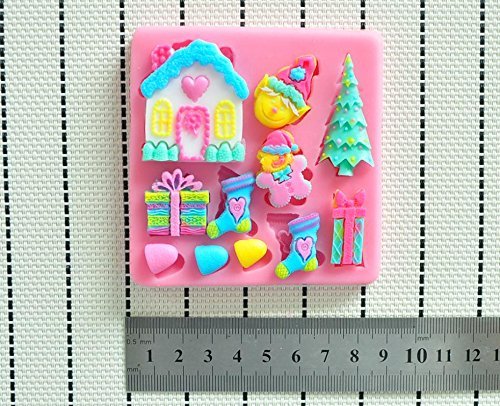 Martha Art Craft - Sugarcraft Decorating Kit High Quality Christmas Fondant Molds Silicone Silicone Cake Mold... N2