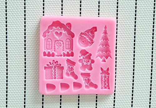 Martha Art Craft - Sugarcraft Decorating Kit High Quality Christmas Fondant Molds Silicone Silicone Cake Mold... N5
