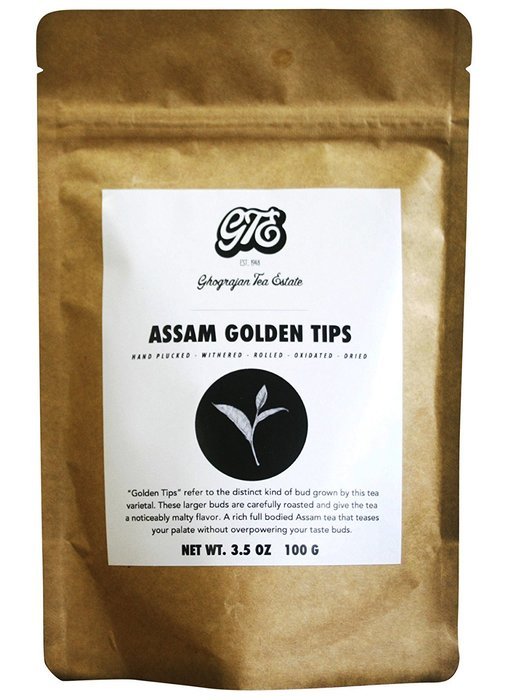 Malty Assam Golden Tips Loose Leaf Black Tea - Rare Tippy Second Flush Whole Leaf Blend Direct From Source in... N18
