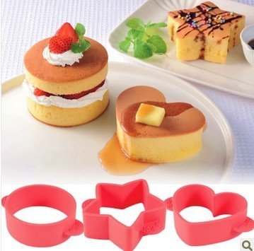3PCS Silicone Cake Mold Dessert Baking Tool DIY Biscuit Egg tarts Mold Omelette tool
