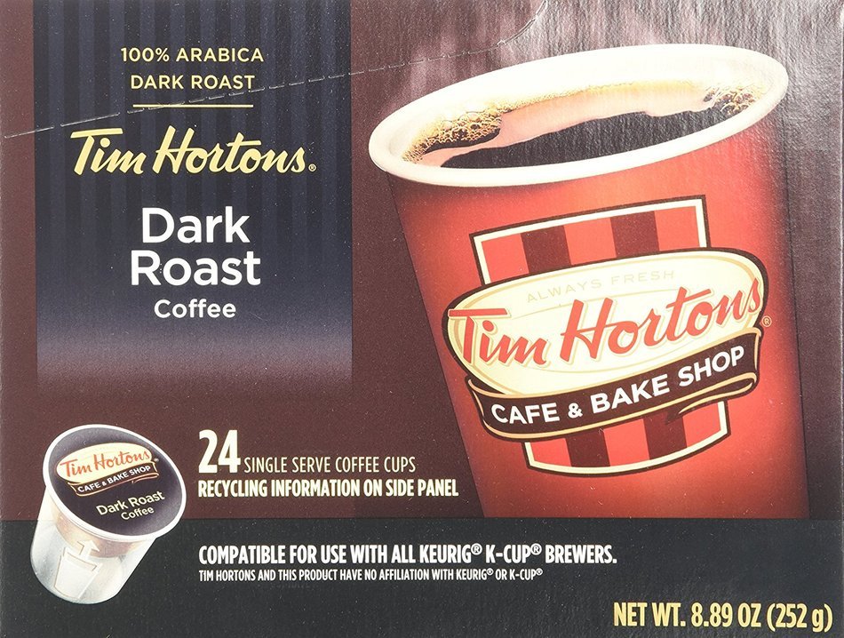 Tim Hortons Dark Roast Single Serve Coffee Cups, 96 Count N3