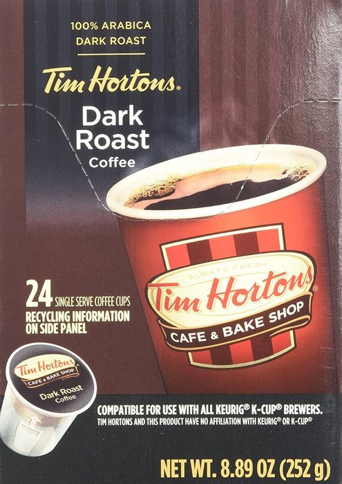 Tim Hortons Dark Roast Single Serve Coffee Cups, 96 Count N6