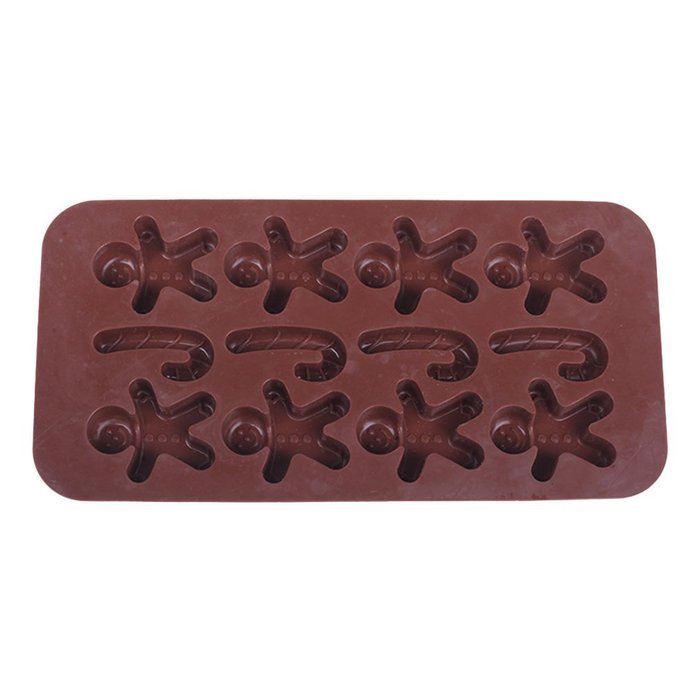 GlobalHouse Kitchen Durable Silicone Cookie Jelly Candy Chocolate Ice Cube Cake Mold Tray, Funny DIY Dessert Baking... N2