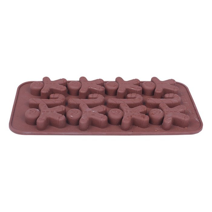 GlobalHouse Kitchen Durable Silicone Cookie Jelly Candy Chocolate Ice Cube Cake Mold Tray, Funny DIY Dessert Baking... N5