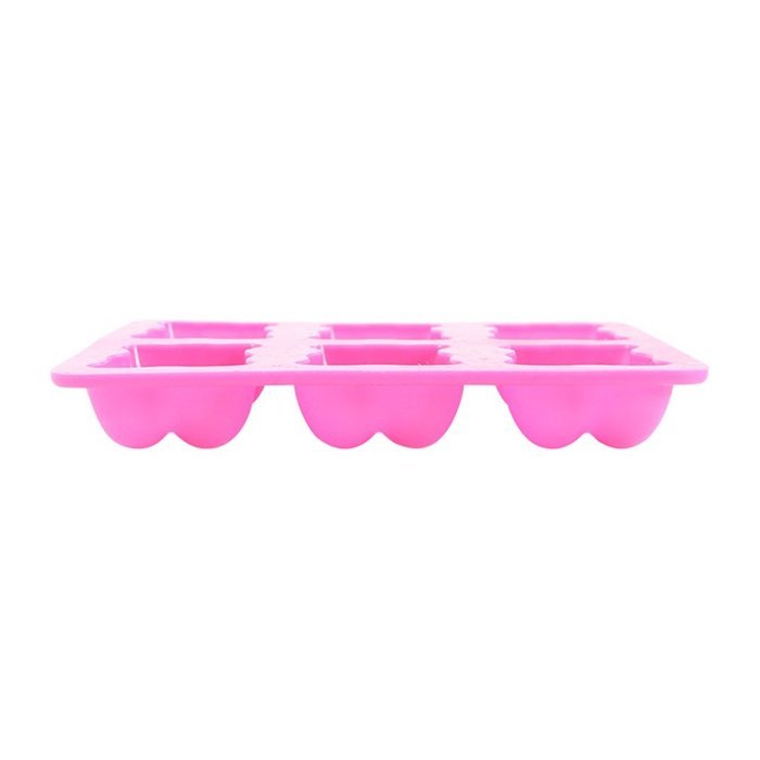 GlobalHouse Kitchen Durable Silicone Cookie Jelly Candy Chocolate Ice Cube Cake Mold Tray, Funny DIY Dessert Baking... N8