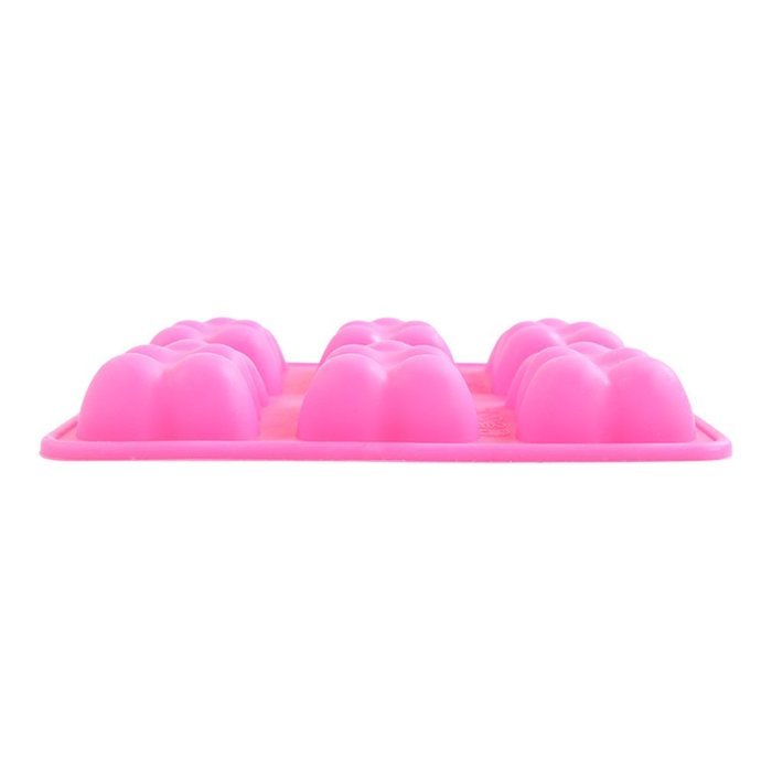 GlobalHouse Kitchen Durable Silicone Cookie Jelly Candy Chocolate Ice Cube Cake Mold Tray, Funny DIY Dessert Baking... N9